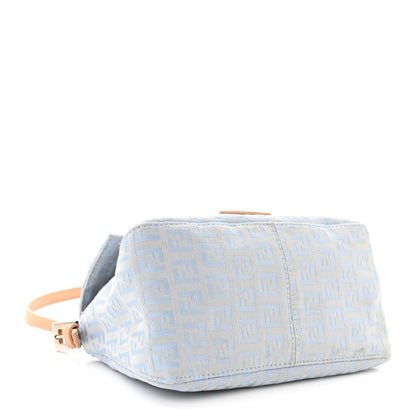 Fendi Zucchino Mini Mama Baguette Blue 4 of 9