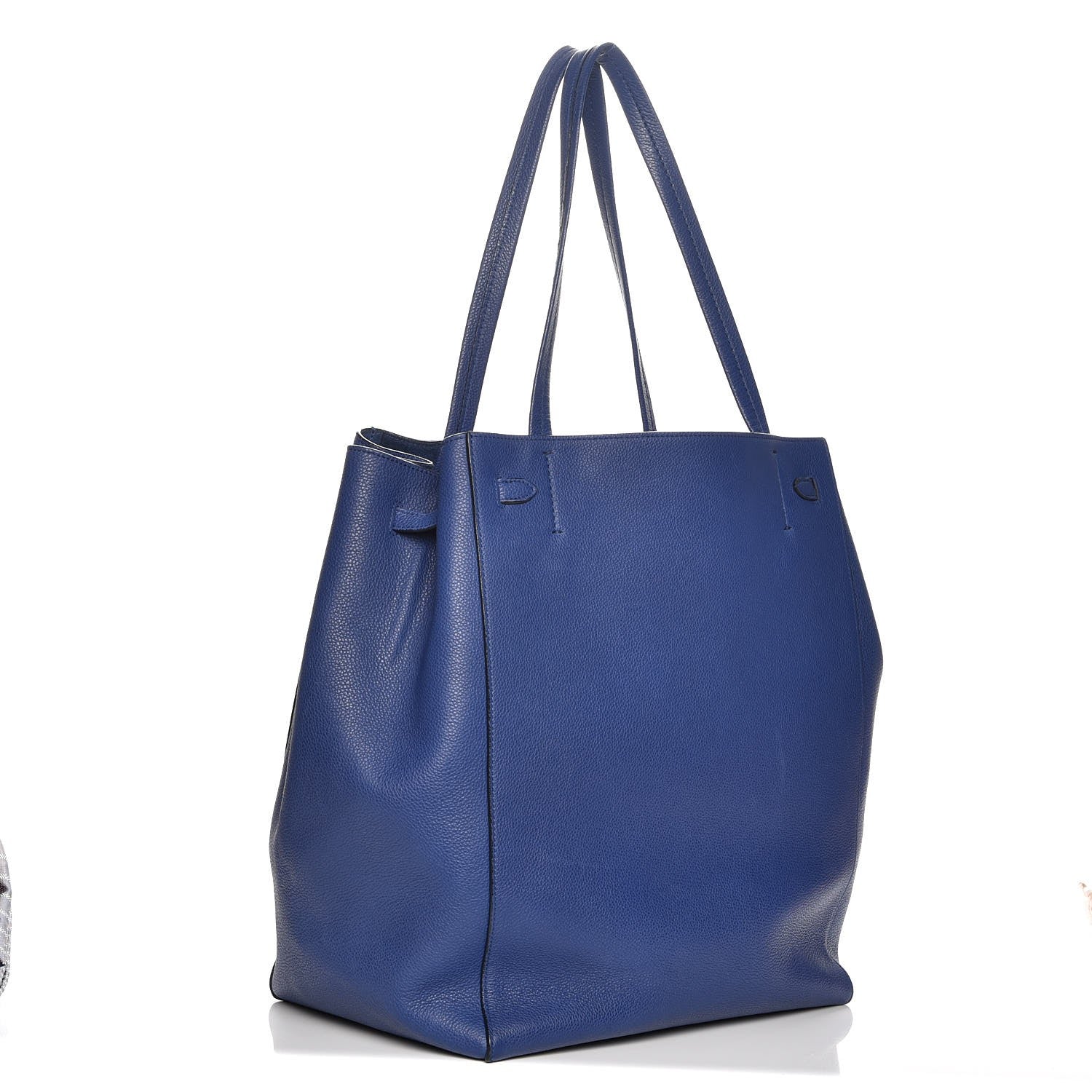 Celine Soft Grained Calfskin Medium Belt Cabas Phantom Indigo 3 of 7
