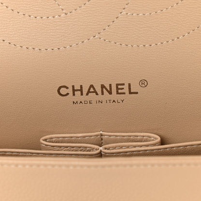 Chanel Caviar Quilted Jumbo Double Flap Beige Clair 6 of 9
