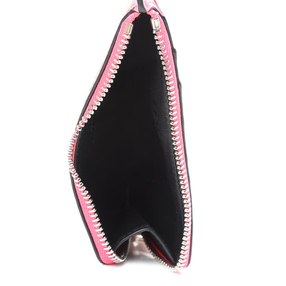 Loewe Engraved Calfskin Anagram Coin Card Holder Wild Rose 5 of 8