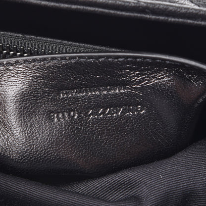 Saint Laurent Sheepskin Matelasse Chevron Monogram Large College Satchel Black 7 of 7