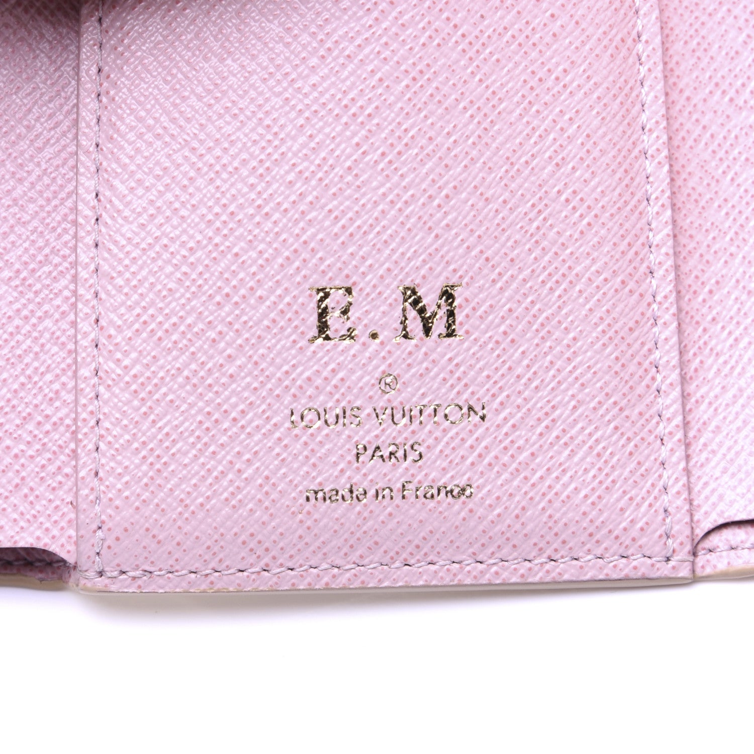 Louis Vuitton Damier Azur Victorine Wallet Rose Ballerine 9 of 10