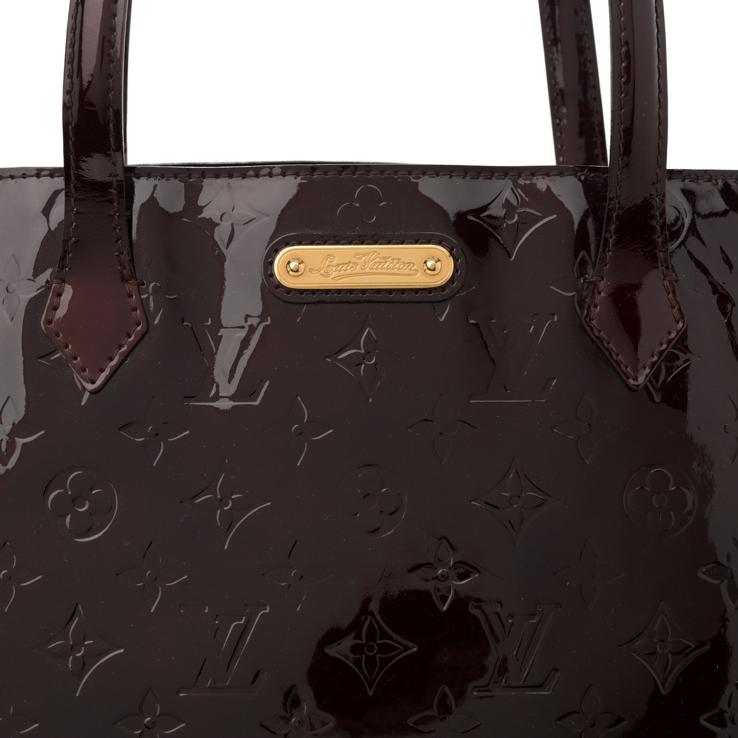 Louis Vuitton Vernis Wilshire GM Amarante 7 of 11