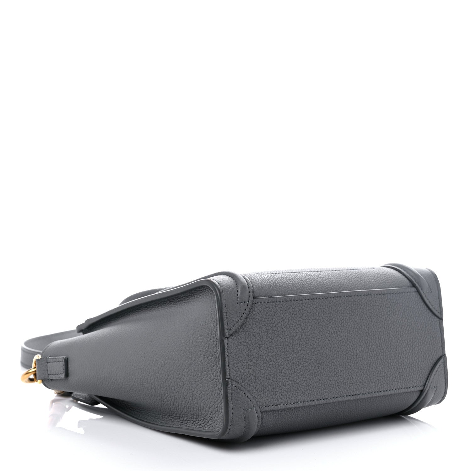 Celine Baby Drummed Calfskin Nano Luggage Kohl 4 of 13