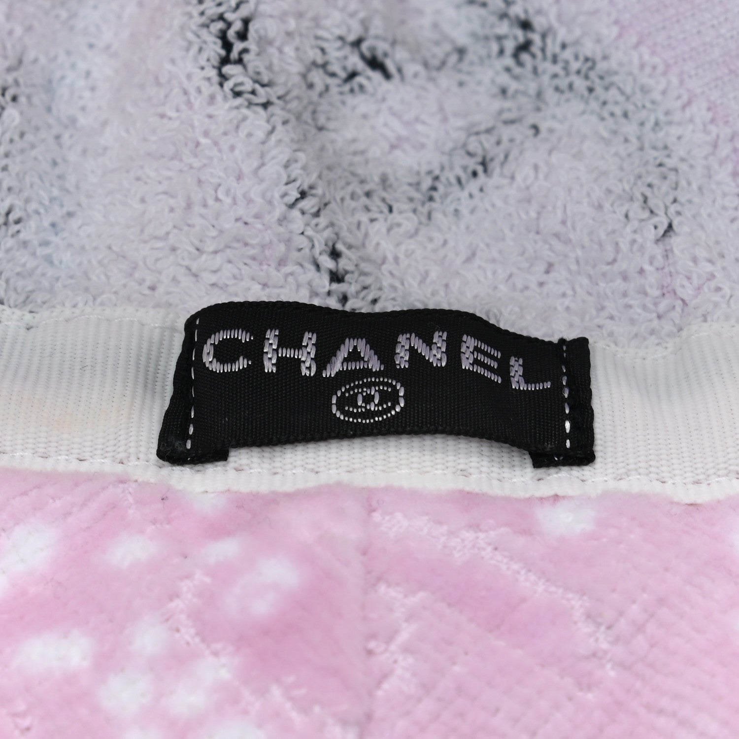 Chanel Terry Cloth CC Bucket Hat S Pink Black 8 of 8