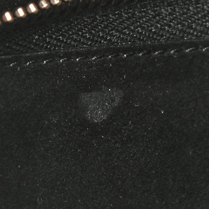 Christian Dior Calfskin Embossed Logo Zip Clutch Black 11 of 11