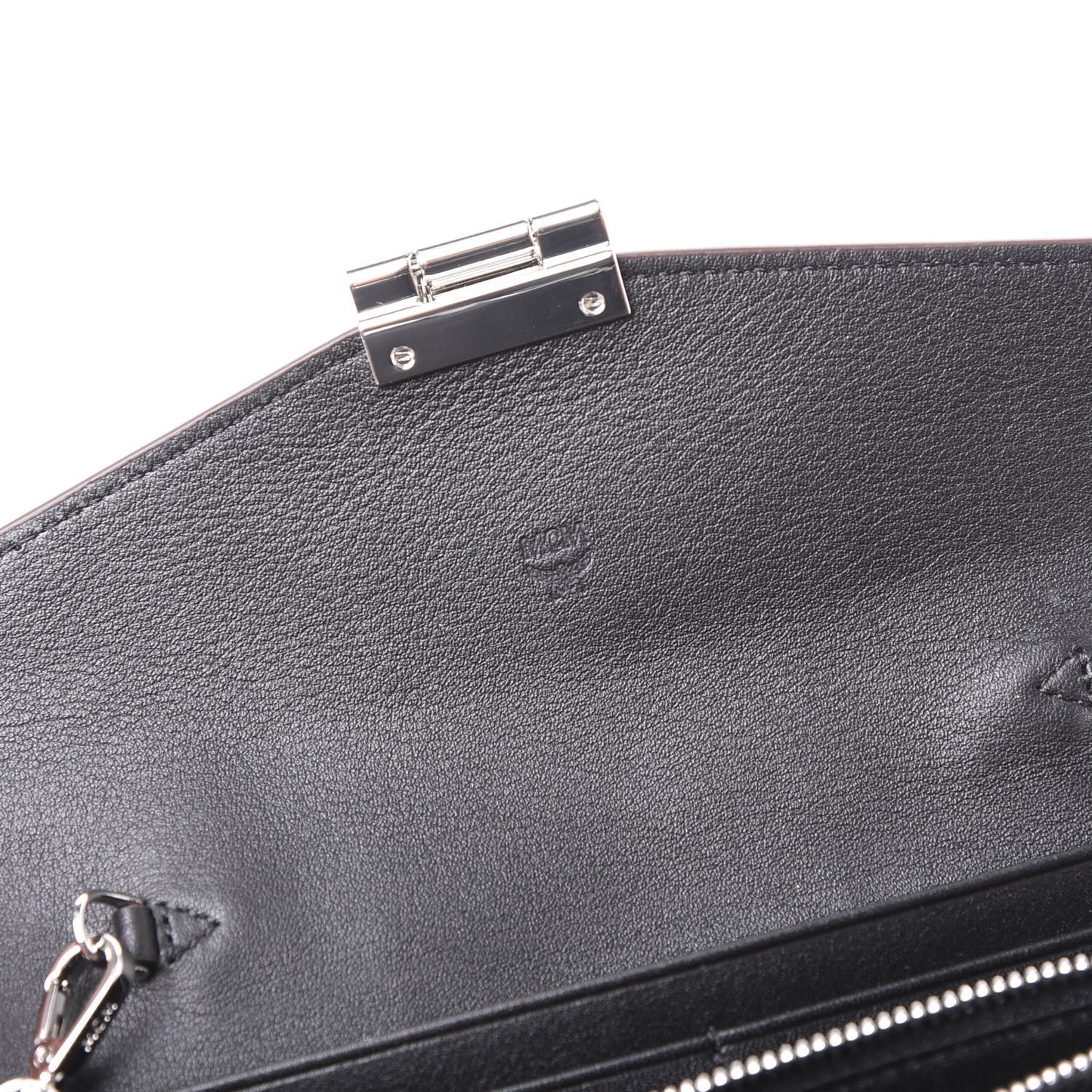 Calfskin Ottomar Large Patricia Wallet On Chain Black