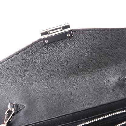 MCM Calfskin Ottomar Large Patricia Wallet On Chain Black 7 of 10