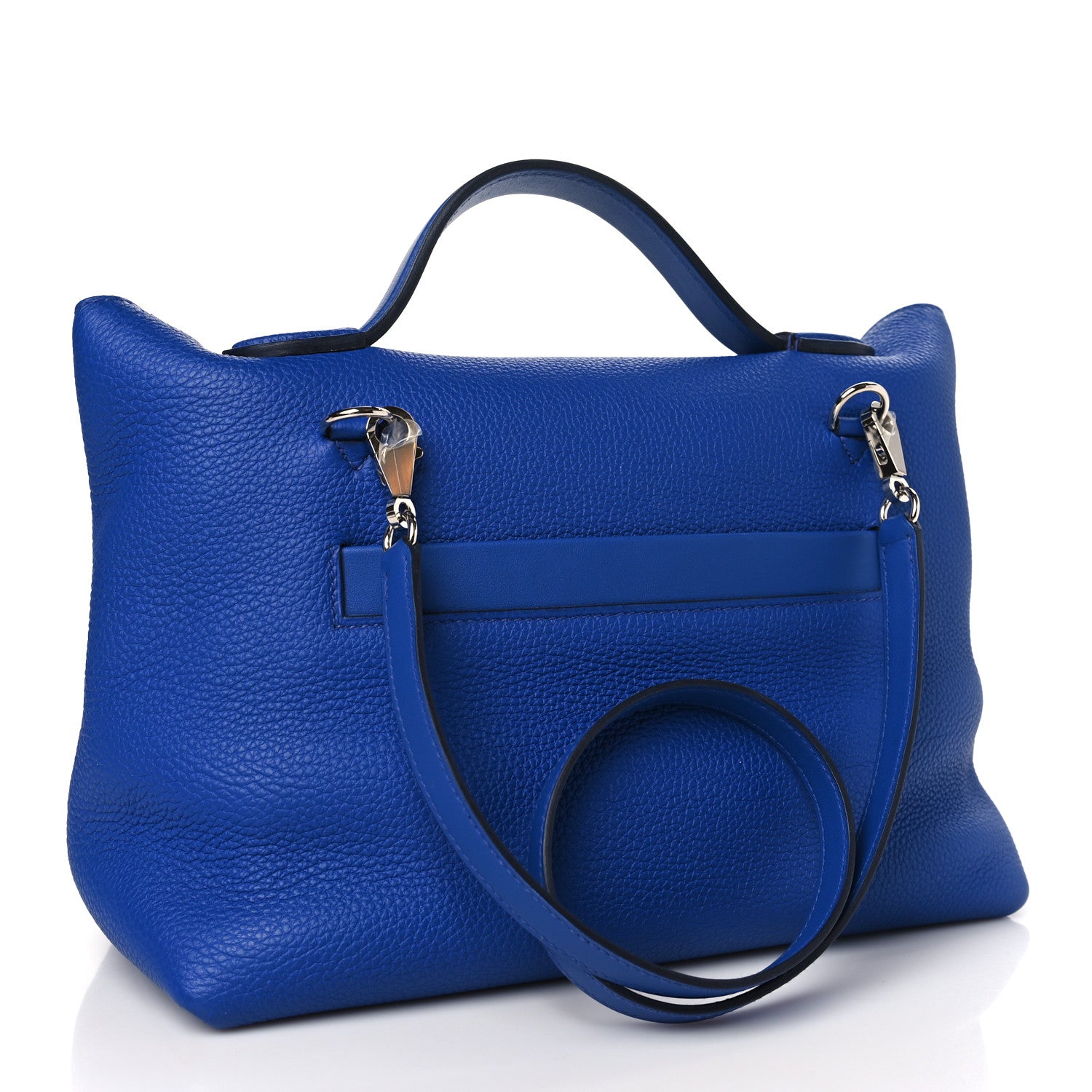 Hermes Togo Swift Verso 24/24 29 Bleu France Gold 3 of 10