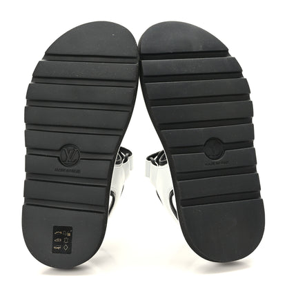 Louis Vuitton Calfskin Pool Pillow Flat Comfort Sandals 38 White 5 of 8