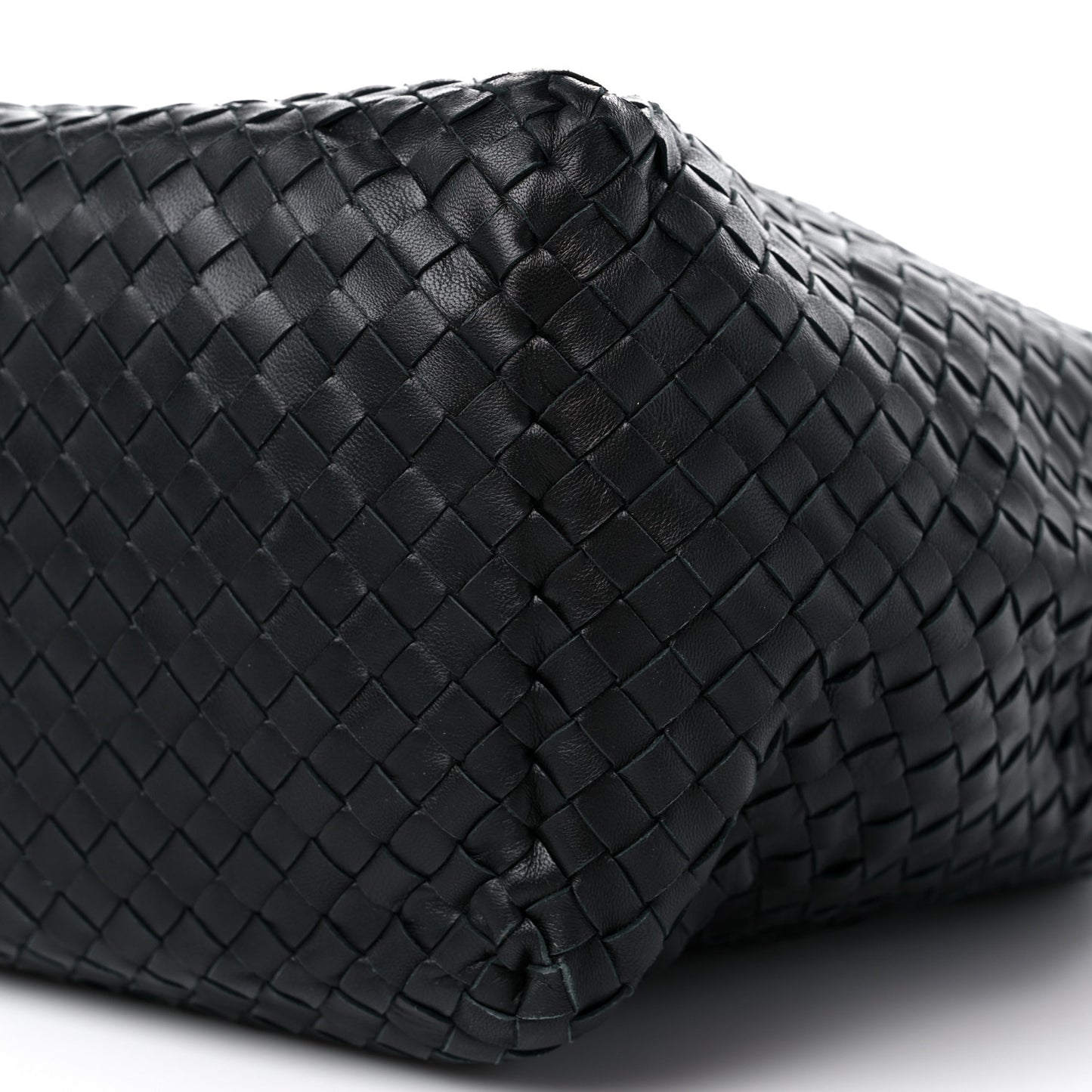 Nappa Intrecciato Brick Tote Black