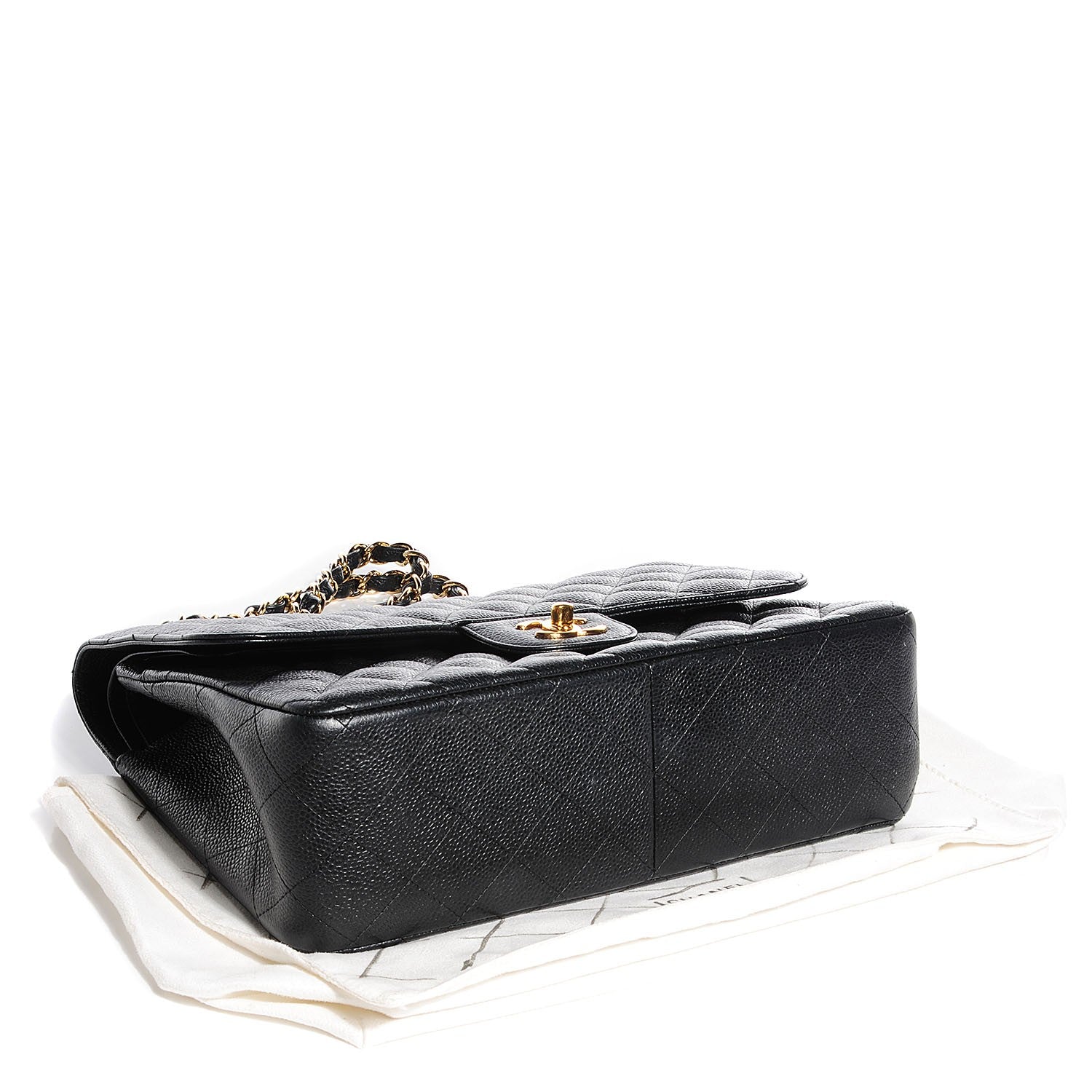 Chanel Caviar Quilted Jumbo Double Flap Black 4 of 8