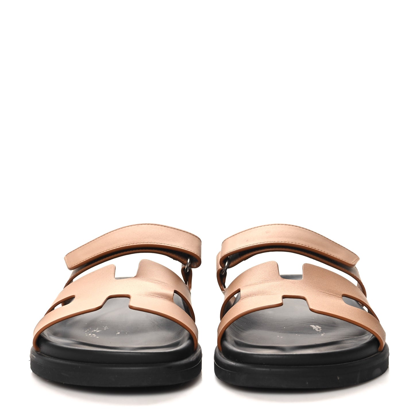 Calfskin Womens Chypre Sandals 38 Naturel