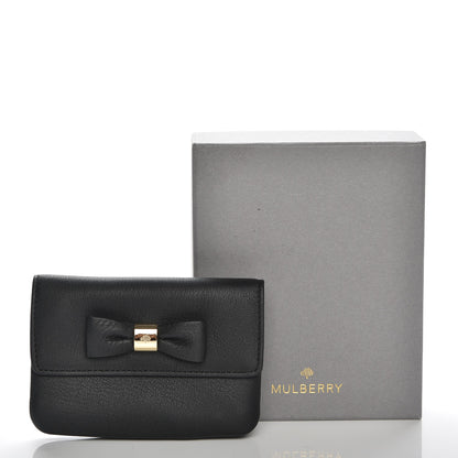 Mulberry Goatskin Bow Coin Purse Black 7 of 7