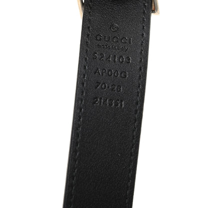 Gucci Moon Calfskin Torchon Double G 25mm Belt 75 30 Black 3 of 5