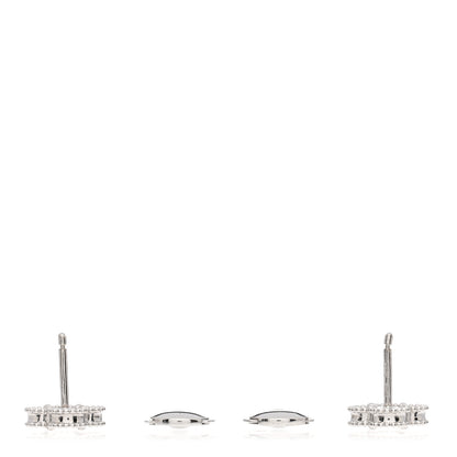 Van Cleef & Arpels 18K White Gold Mother of Pearl Sweet Alhambra Earrings 3 of 5