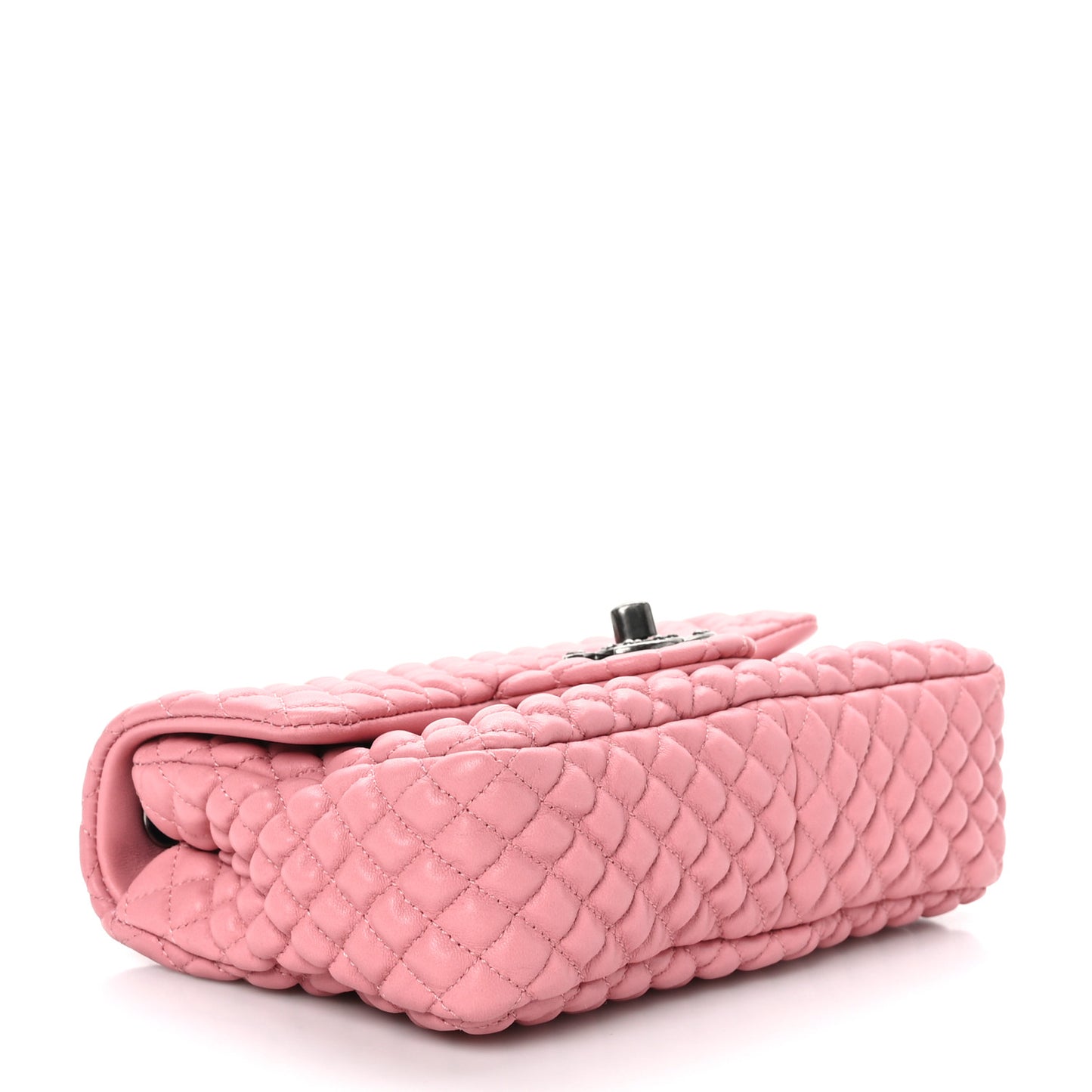 Calfskin Micro Quilted Mini Flap Pink