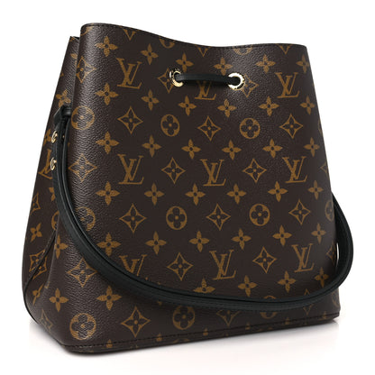 Louis Vuitton Monogram Neonoe MM Black 3 of 9