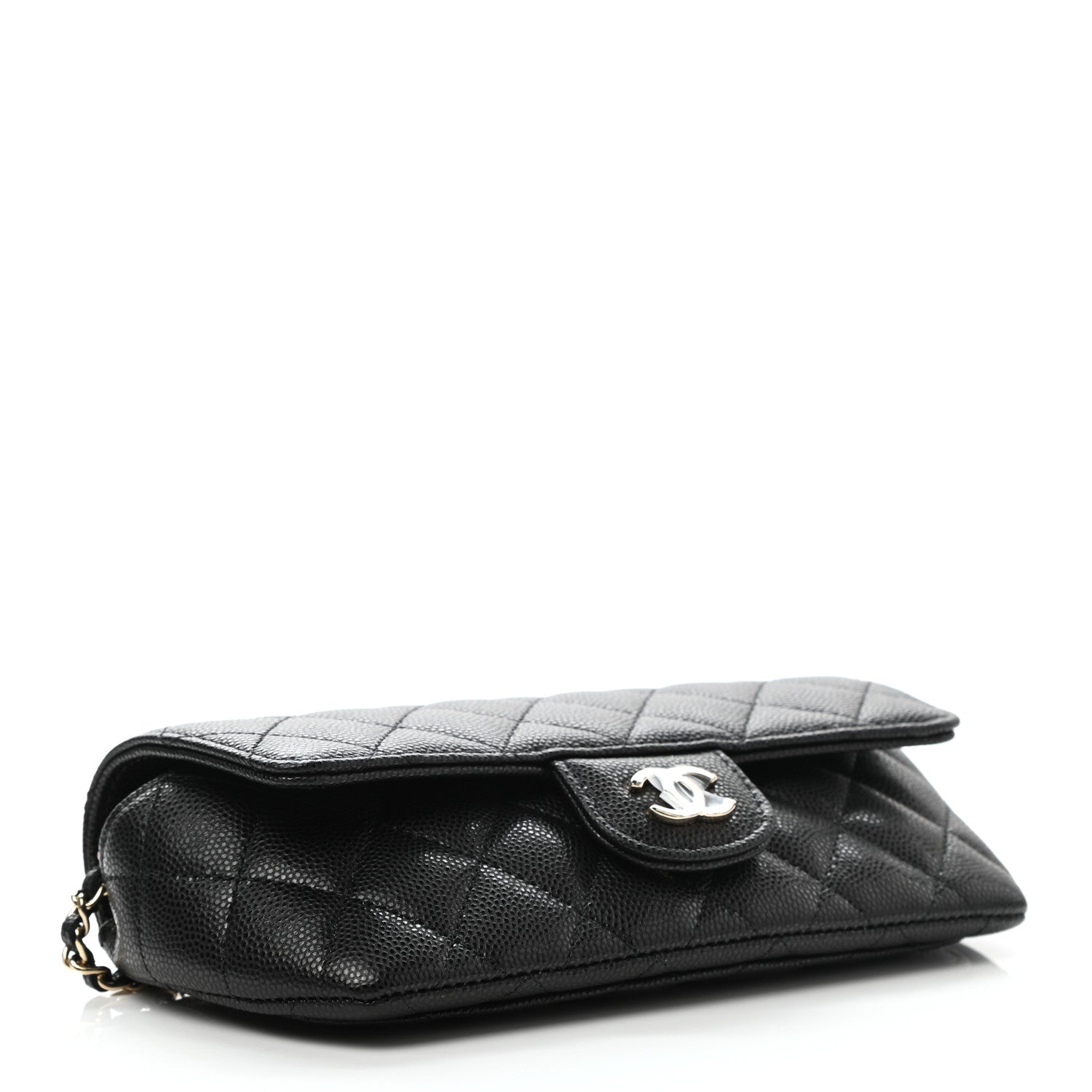 Chanel Caviar Quilted Glasses Case With Chain Black 4 of 11
