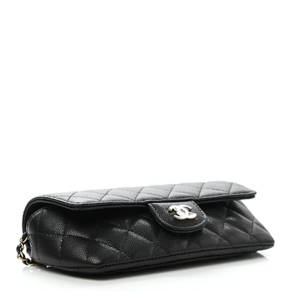 Chanel Caviar Quilted Glasses Case With Chain Black 4 of 11