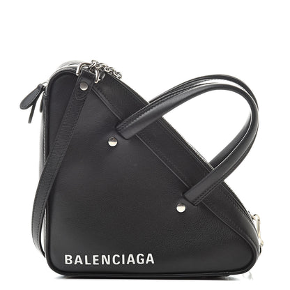 Balenciaga Calfskin XS Triangle Chain Duffle Black 1 of 11