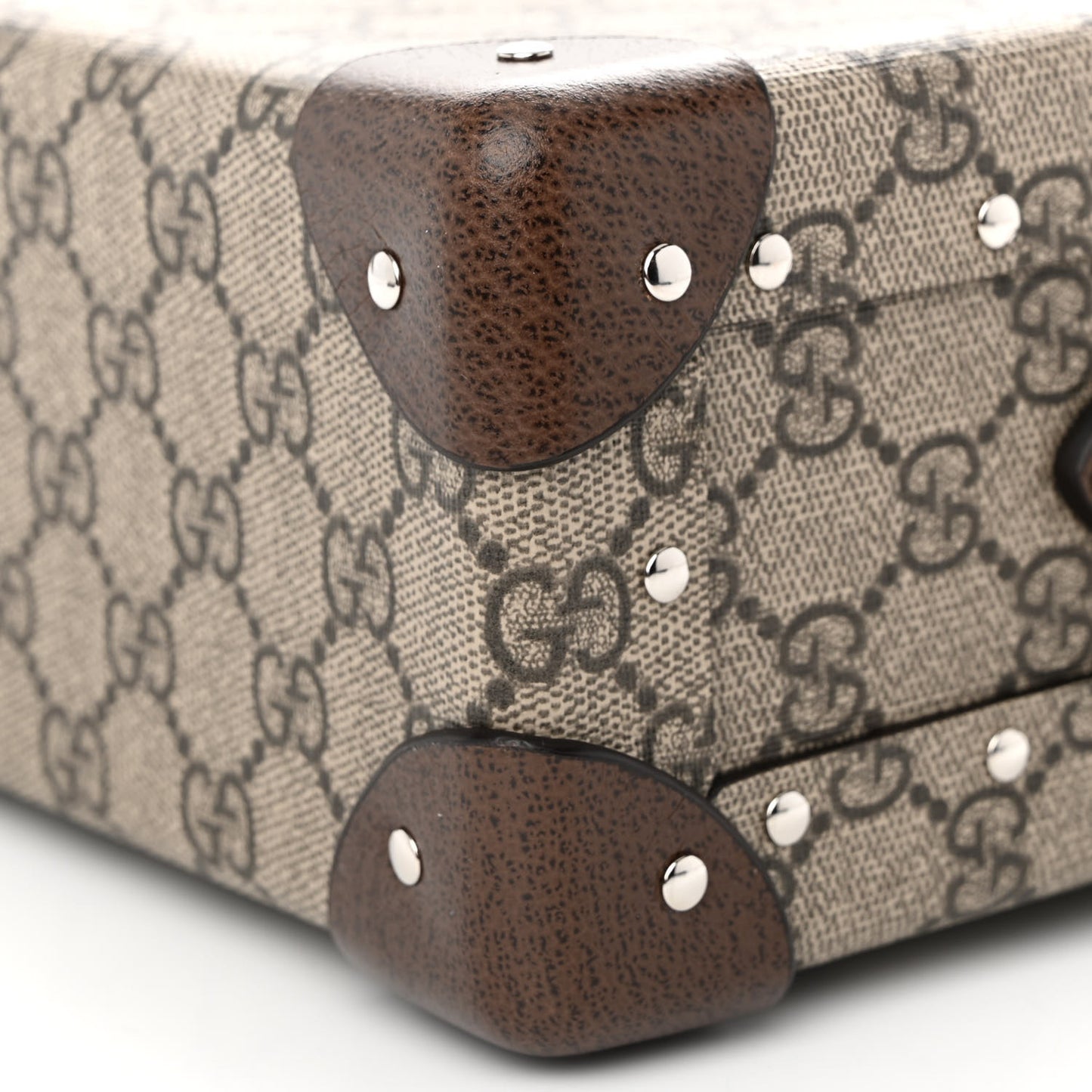 GG Supreme Monogram Globe-Trotter Beauty Case Brown