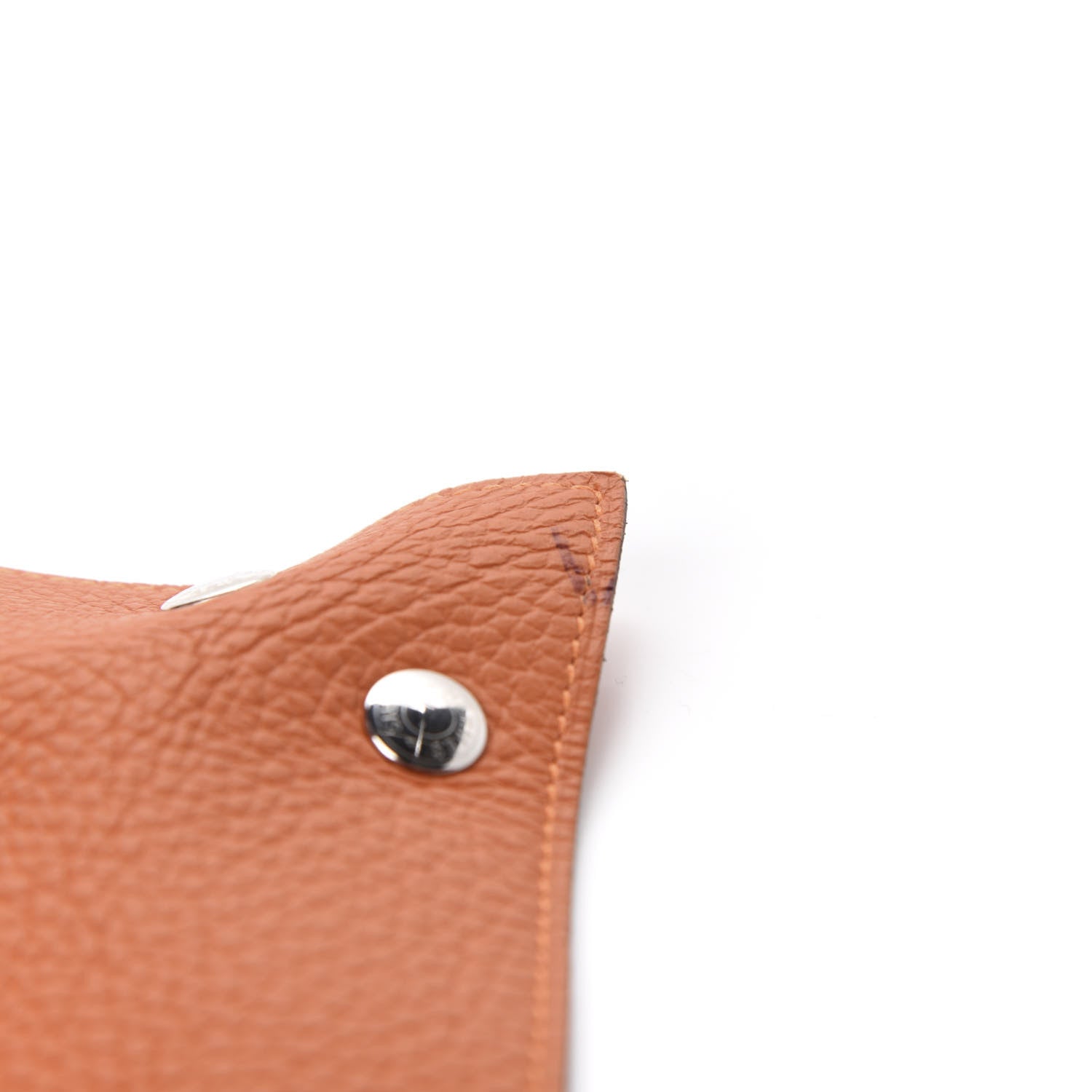 Hermes Taurillon Clemence Mises et Relances Change Tray Potiron 8 of 9