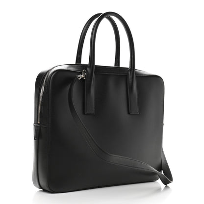 Saint Laurent Grain de Poudre Medium Museum Briefcase Black 3 of 10