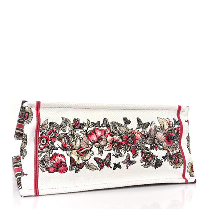 Christian Dior Canvas Embroidered Medium Butterfly Print Book Tote Multicolor 4 of 9