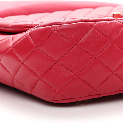 Chanel Lambskin Quilted Large In Seoul Backpack Dark Pink 7 of 10