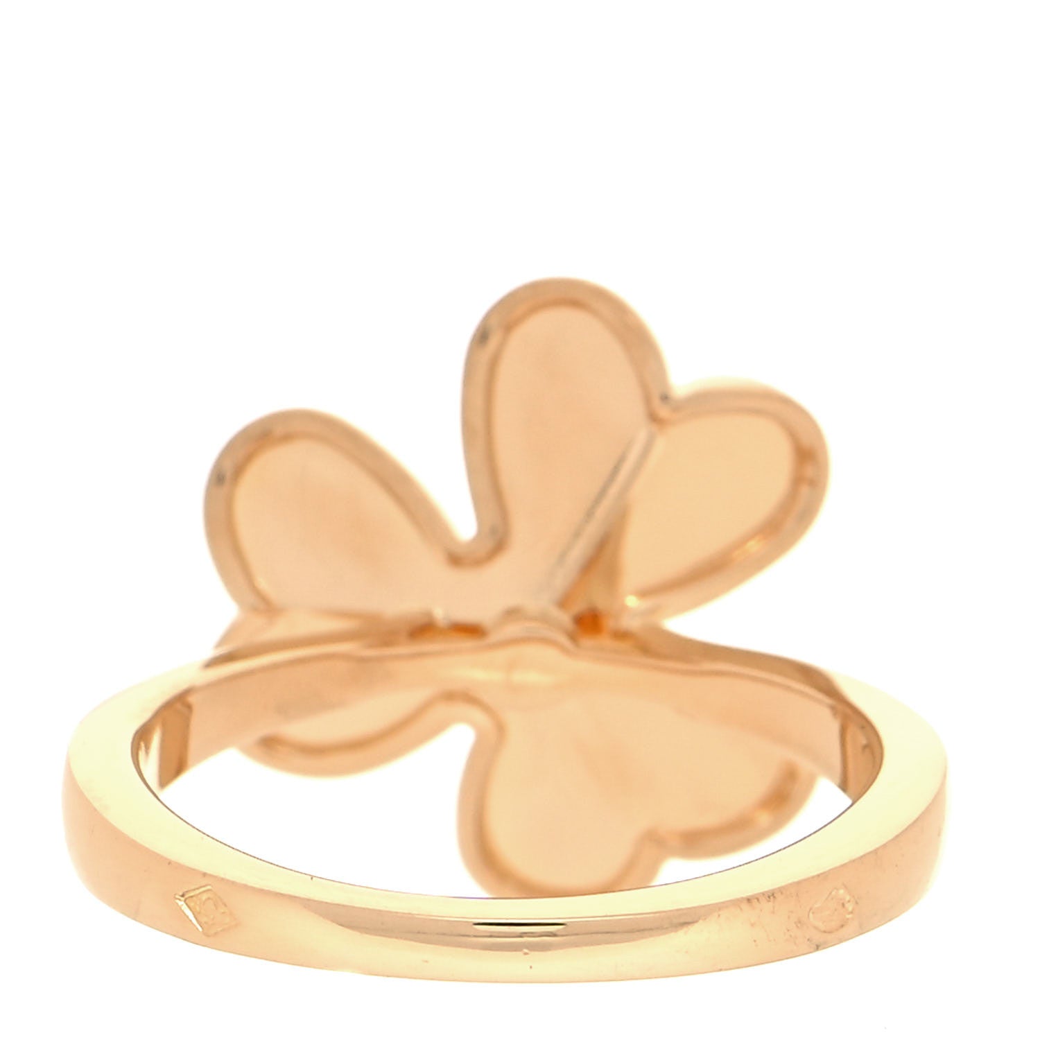 Van Cleef & Arpels 18K Yellow Gold Diamond Small Frivole Ring 51 5.75 3 of 5