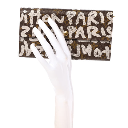 Louis Vuitton Monogram Graffiti Porte-Monnaie Wallet Silver 2 of 6
