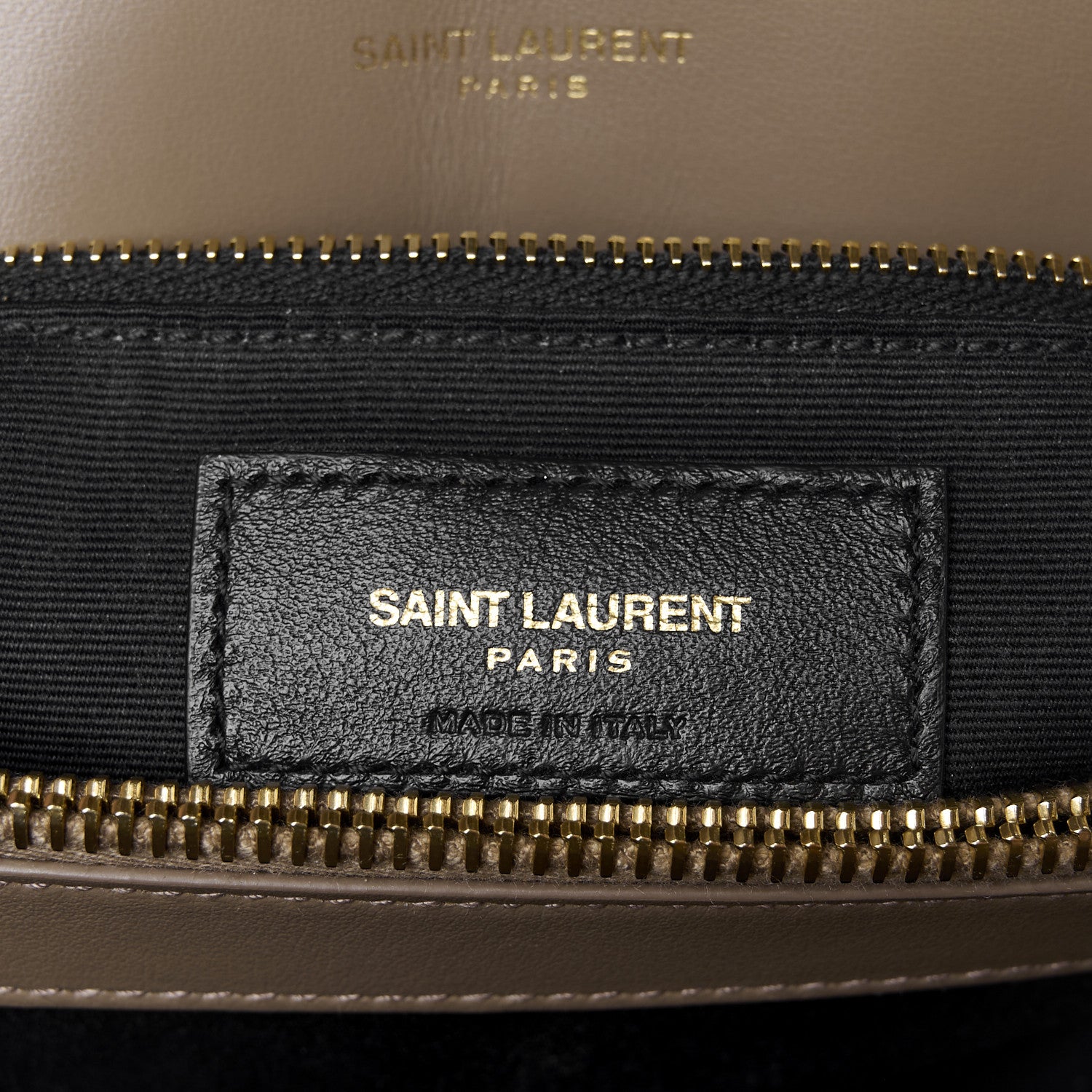 Saint Laurent Calfskin Y Quilted Monogram Medium Loulou Chain Satchel Taupe 7 of 11