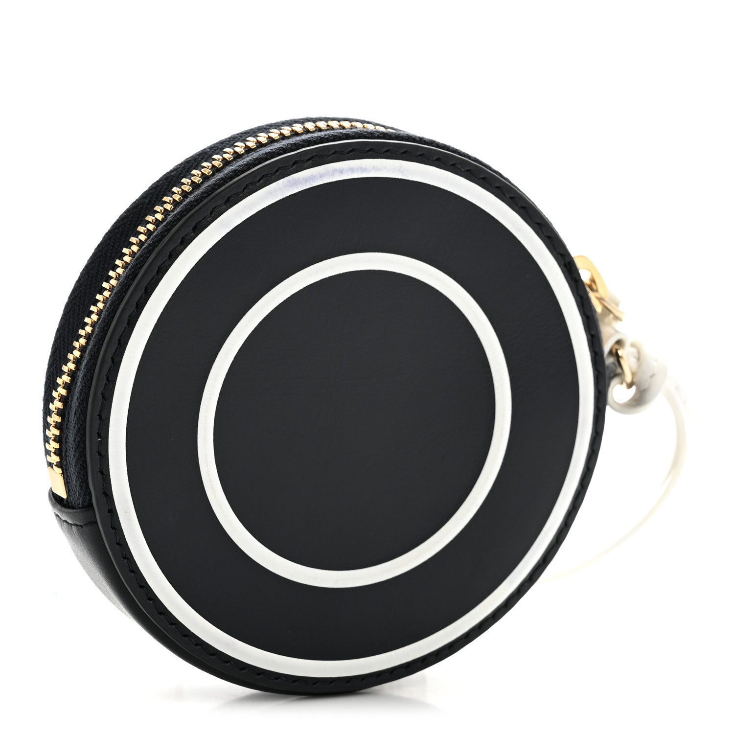 Christian Dior Calfskin Vibe Round Coin Purse Blue White 3 of 9