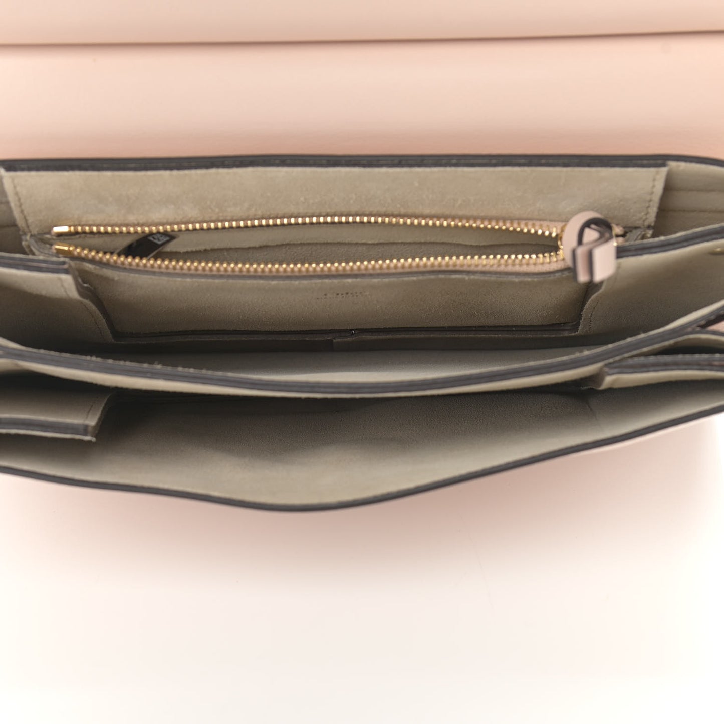Calfskin Suede Medium Faye Shoulder Bag Blush Nude