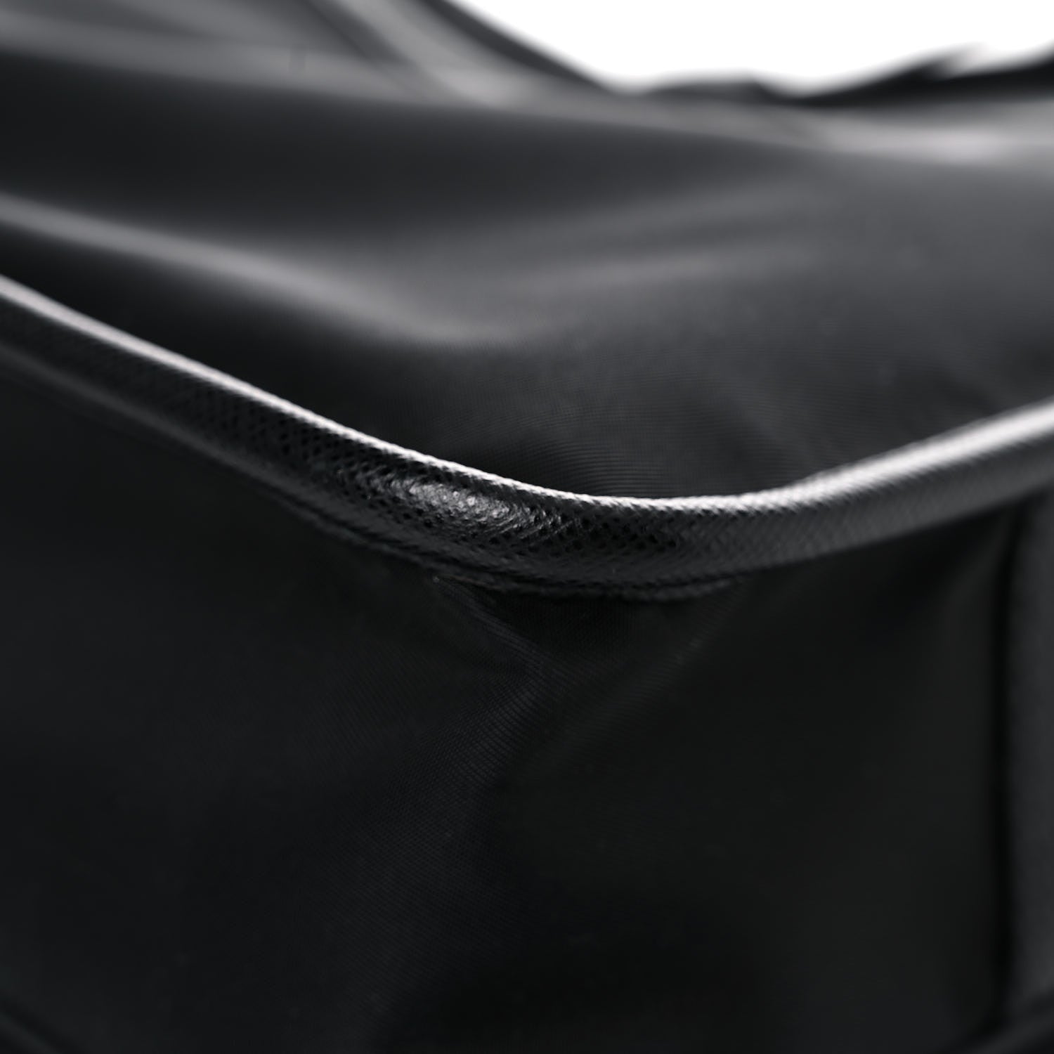 Prada Re-Nylon Saffiano Pocket Double Snap Buckle Shoulder Bag Black 12 of 13