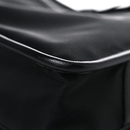 Prada Re-Nylon Saffiano Pocket Double Snap Buckle Shoulder Bag Black 12 of 13