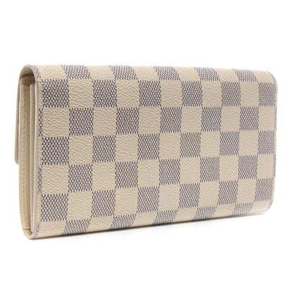 Louis Vuitton Damier Azur Sarah Wallet 3 of 8