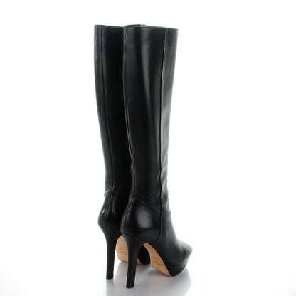 Jimmy Choo Nappa Major Knee High Platform Boots 36 Black 4 of 7