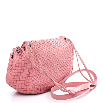 Bottega Veneta Nappa Intrecciato Crossbody Flap Bag Pink 2 of 9