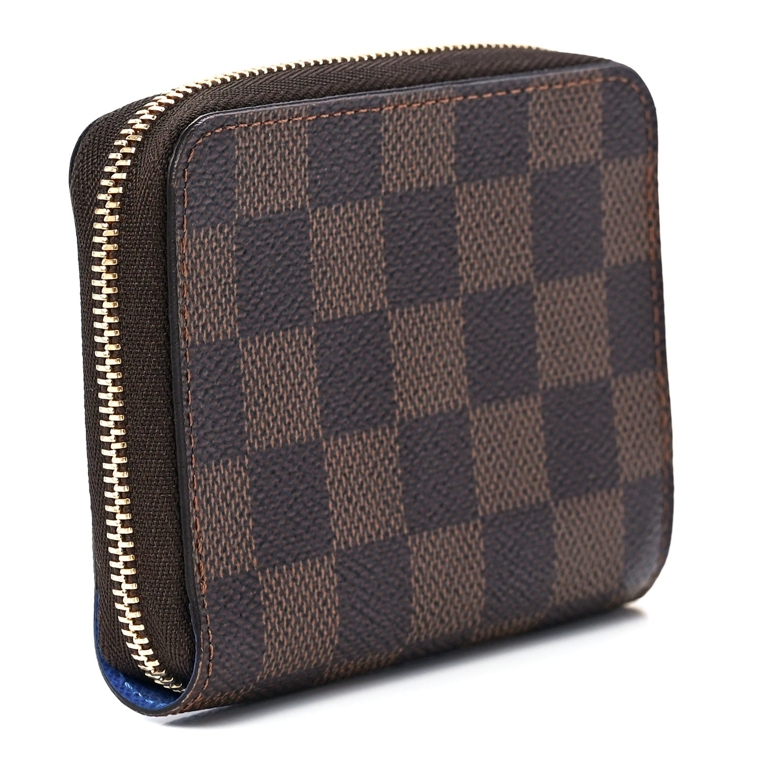Louis Vuitton Damier Ebene 2019 Christmas Animation Zippy Coin Purse Blue 3 of 12