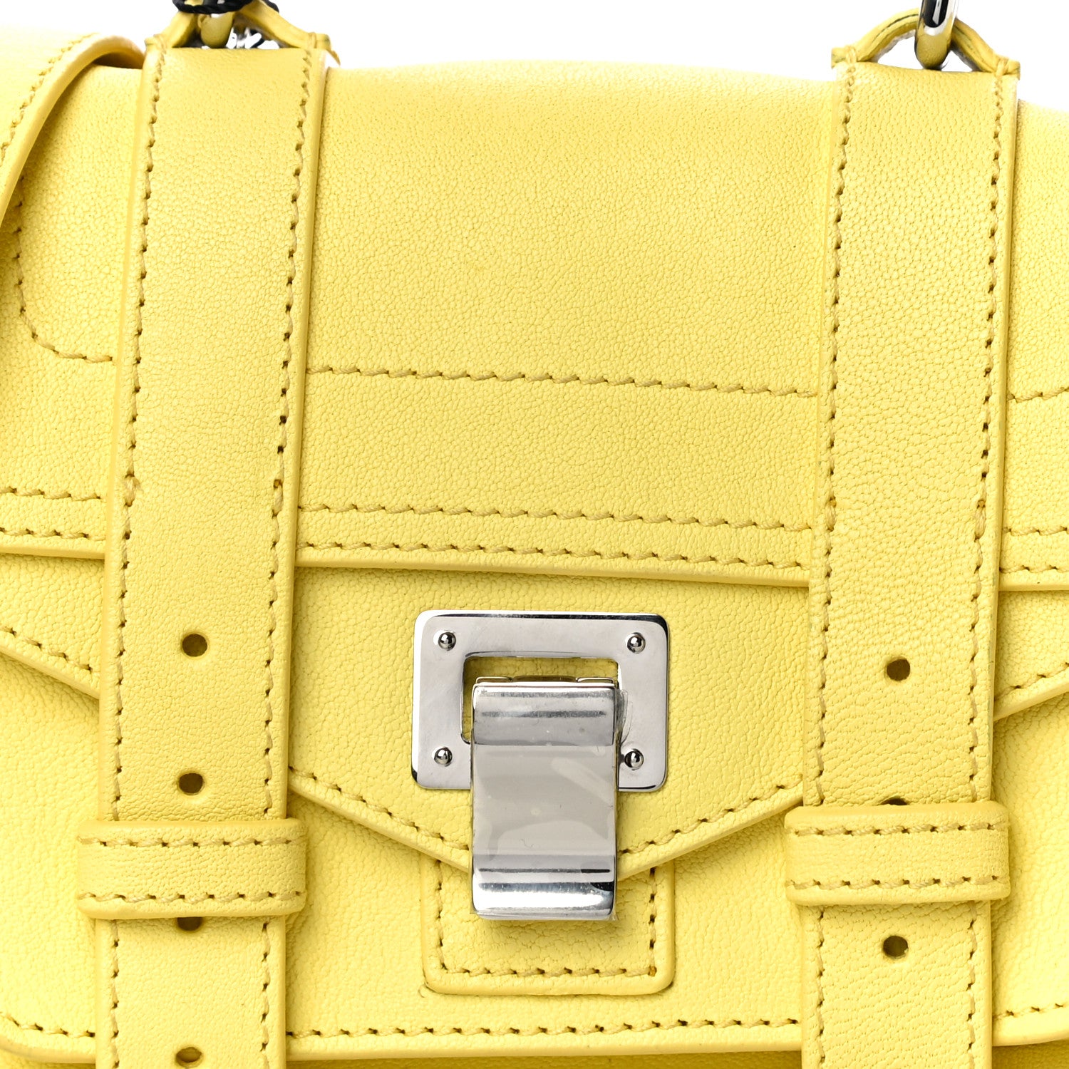 Proenza Schouler Lambskin Micro PS1 Satchel Canary Yellow 7 of 10