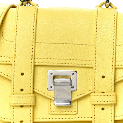 Proenza Schouler Lambskin Micro PS1 Satchel Canary Yellow 7 of 10