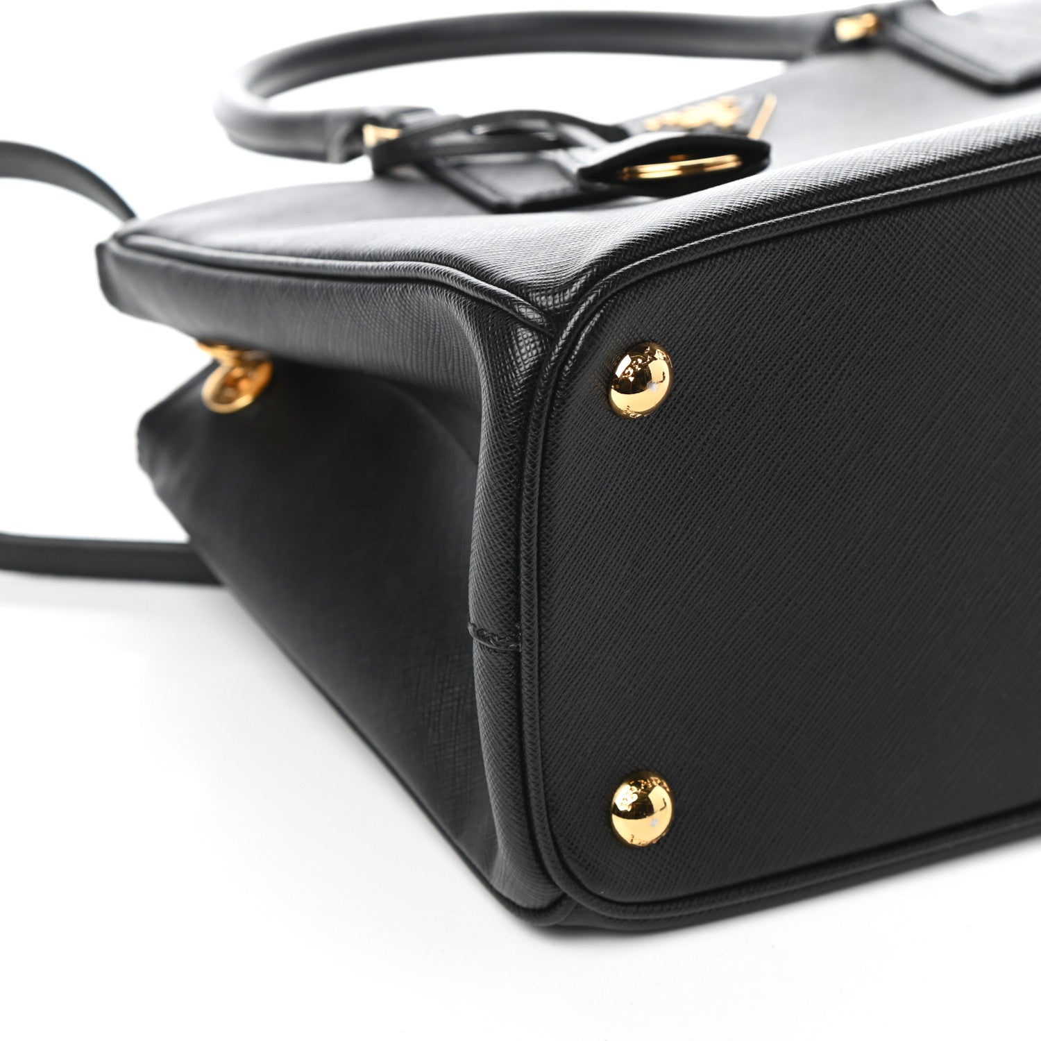 Prada Saffiano Small Galleria Double Zip Tote Black 14 of 25