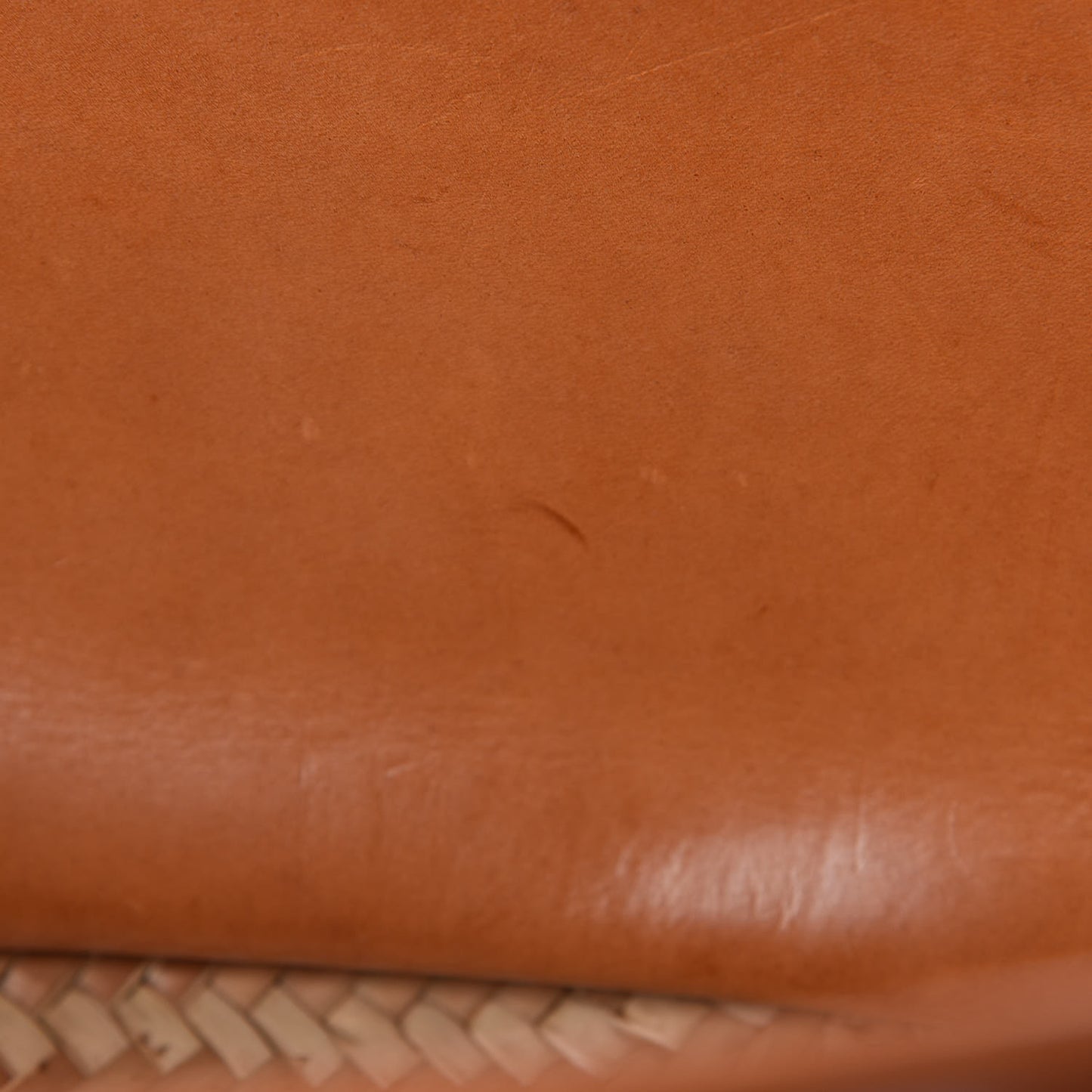 Straw Calfskin Bistrot Panier Small Tote Natural