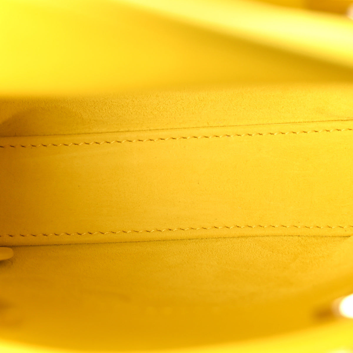 Lambskin Cannage Micro Lady Dior Yellow