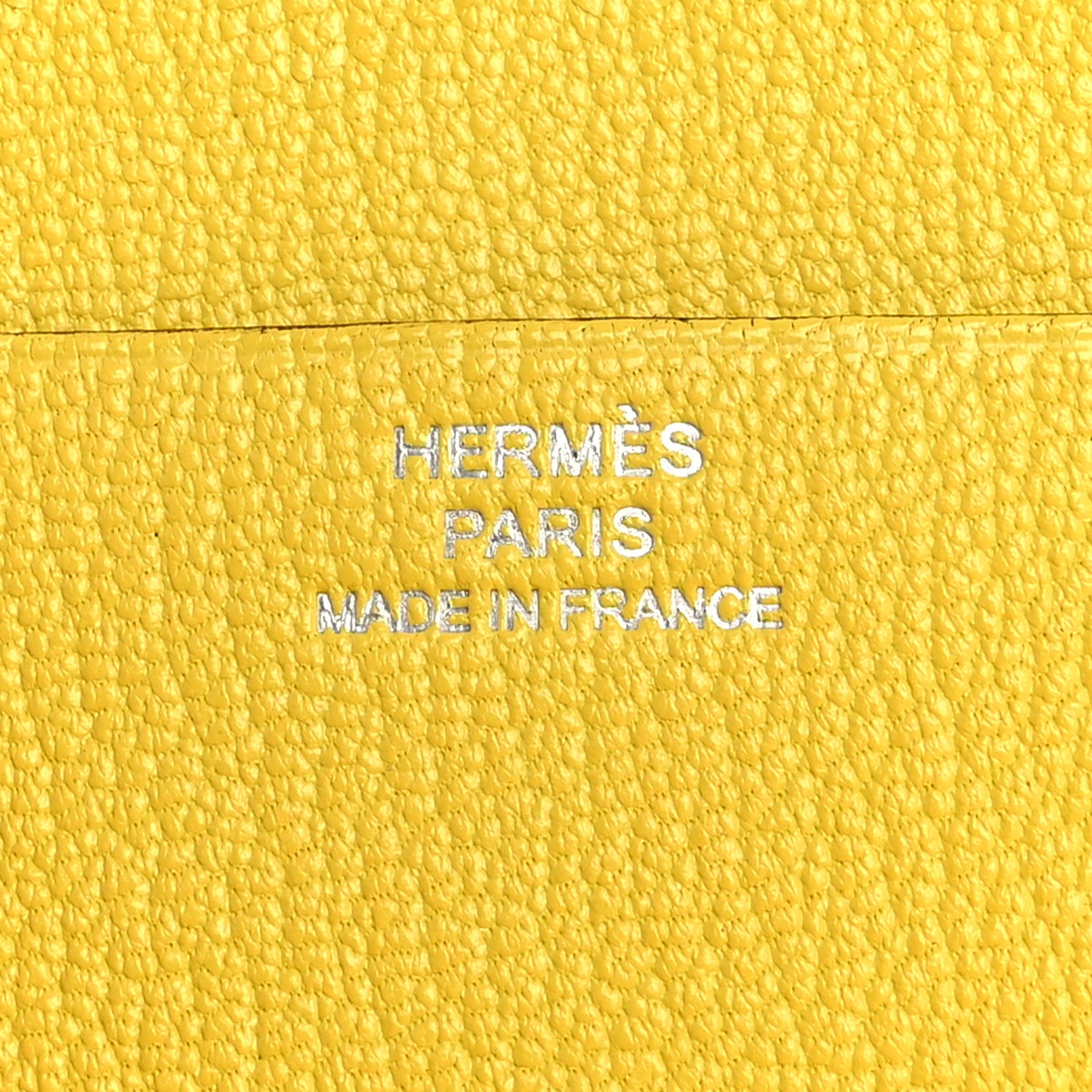 Hermes Chevre Mysore Mini In-The-Loop Card Holder Jaune De Naples 7 of 11