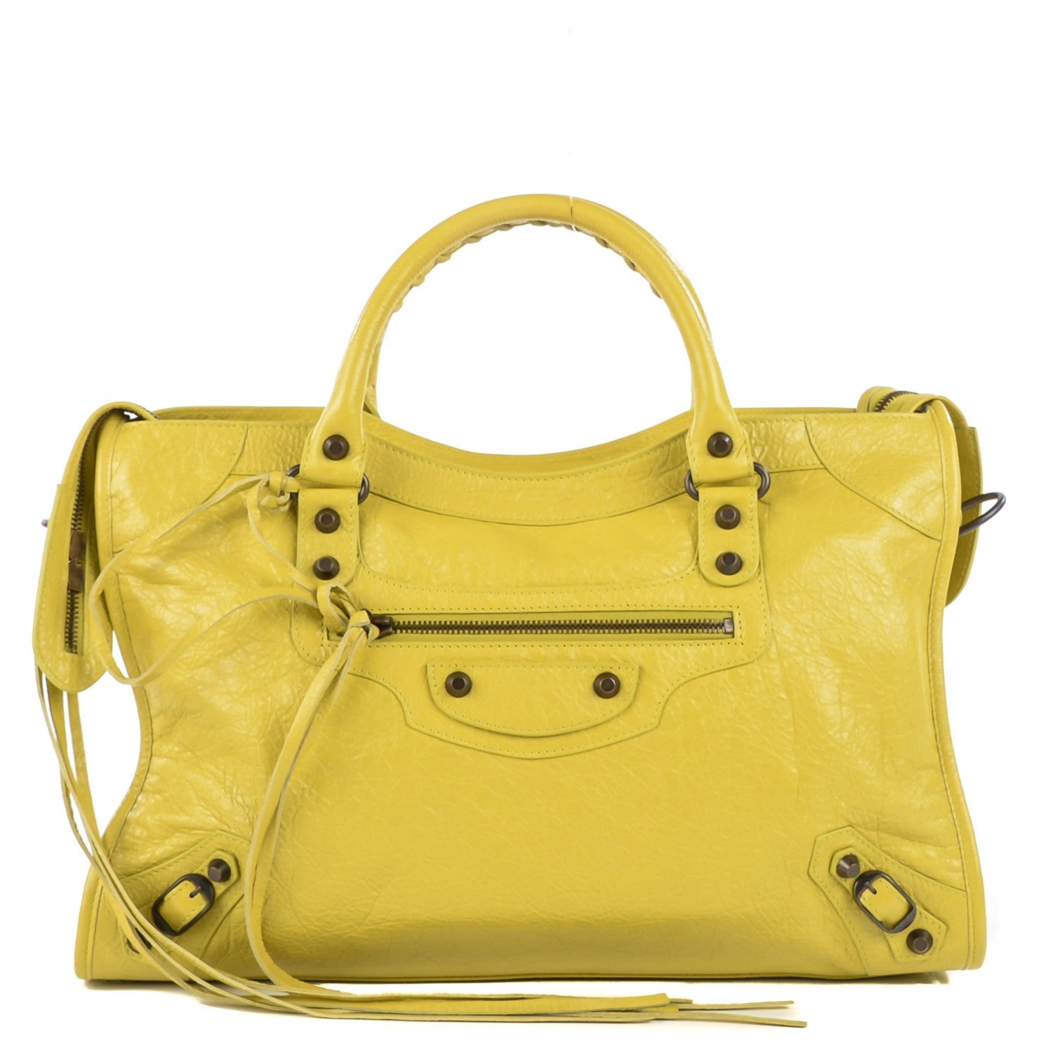 Balenciaga Agneau Classic Hardware City Jaune Poussin 1 of 13