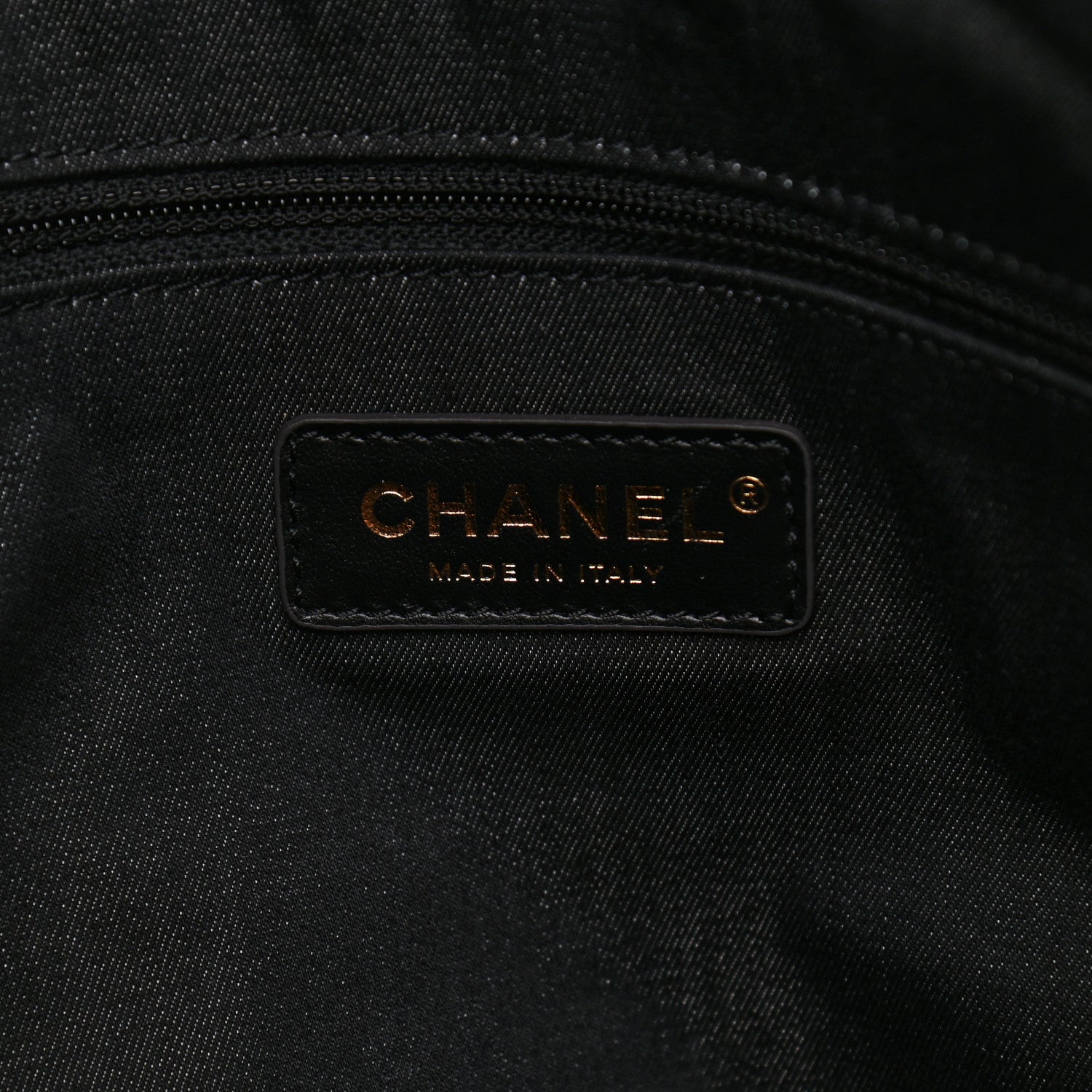 Chanel Denim Quilted Denim Mood Maxi Shopping Bag Black Multicolor 6 of 10