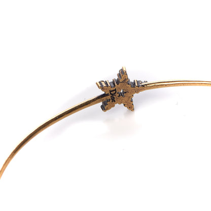 Christian Dior Metal J'Adior Hoop Earrings Aged Gold 6 of 7